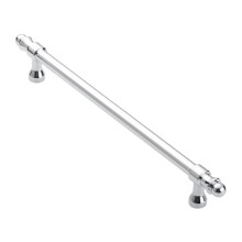 Maniglia per Mobile In Ottone Vintage, Pomello per Cassetto In Argento Cromato per Guardaroba e Cassettiera, Passo 192 mm
