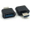 USB-C OTG-adapter compatibel met MacBook Pro en Galaxy S8 S8+, compacte datakabel 1