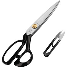 Professionele kleermakersschaar en draadkniptang, 27,94 cm roestvrijstalen stoffenschaar voor naaien en knippen van stof