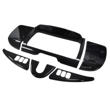 Gloss Black Dash Panel Stereo Trim Fairing Cover Kit for Davidson Touring Electra Glide Street Glide 14-23