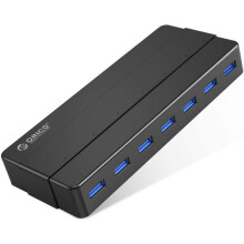 USB 3.0-hub met 7 poorten en 36W-voedingsadapter, 5,0 Gbps gegevensoverdracht, compatibel met Windows XP, Vista, 7, 8 en 1.