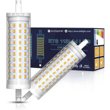 2 stuks R7s LED-lampen 118 mm 20 W 230 V dimbaar COB, warm wit 3000K, 1600 lumen, equivalent aan 160 W