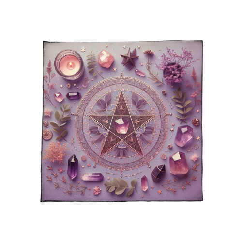 Premiums Velvets Tarots Tablecloth For Divination-A 50x50cm