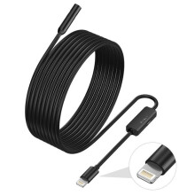 Endoscoop-inspectiecamera voor iPhone, 3,5 m kabel, 5,5 mm lens, IP68 waterdicht, draagbaar hulpmiddel