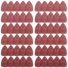 60 Fogli abrasivi per levigatrici multifunzione, carta vetrata a 11 fori assortita, grana 40/60/80/120/180/240