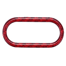 Rote Carbonfaser-Innenraumwarnleuchtenabdeckung für Cooper F55 F56 Countryman F60
