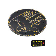 Auto-Handleuchte mit Fernbedienung, 4 Emojis und 4 Fingergesten, lustiges LED-Schild für Autofahrer,