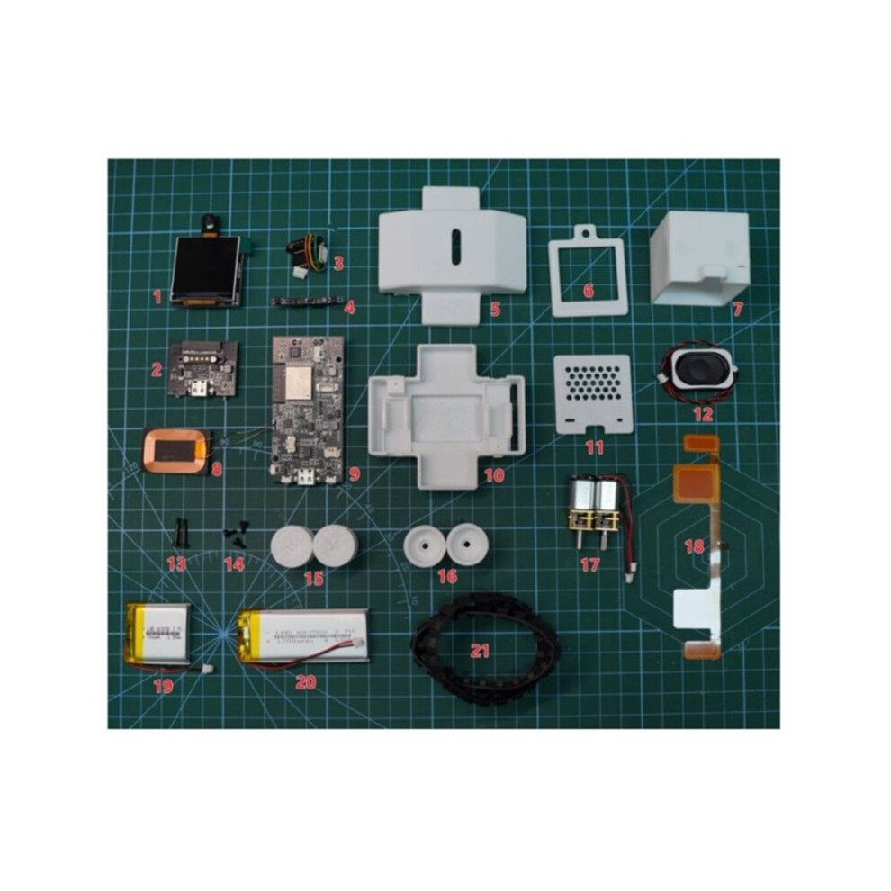 Esp-Sparkbot Desktop Robot Customizable Diy Inspection Cart Ai Chat Robot Voice Dialogue Recognition Robot 4713703300365