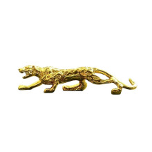 Leopardenmodell aus Kunstharz, Skulptur, Ornament, Schreibtischdekoration, Feng Shui-Dekoration, Woh