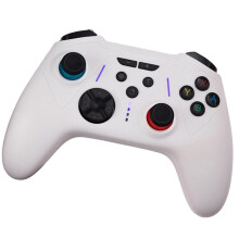 Wireless Gamepad for  2 NS/PC/Android/IOS,Hall Effect Trigger Gaming Controller with Six Axis Motion Sensing White
