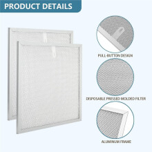 2pc S99010467 Range Hood Filter for Broan Range Hood BXT1 & Nutone AR1 Series Kitchen Exhaust Fan Stove Hood Vent Filter