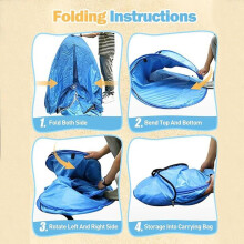 (L) Automatic 2-Second Pop-up Beach Tent, Outdoor Simple Sun Shade, Seaside Relaxation Canopy, Portable Foldable Sun Shelter