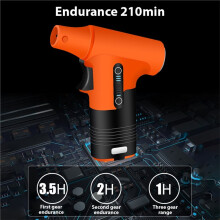 Turbo Fan 130000RPM Electric Air Duster Rechargeable Blowing and Suction Dust Removal Jet Dry Blower for Home B