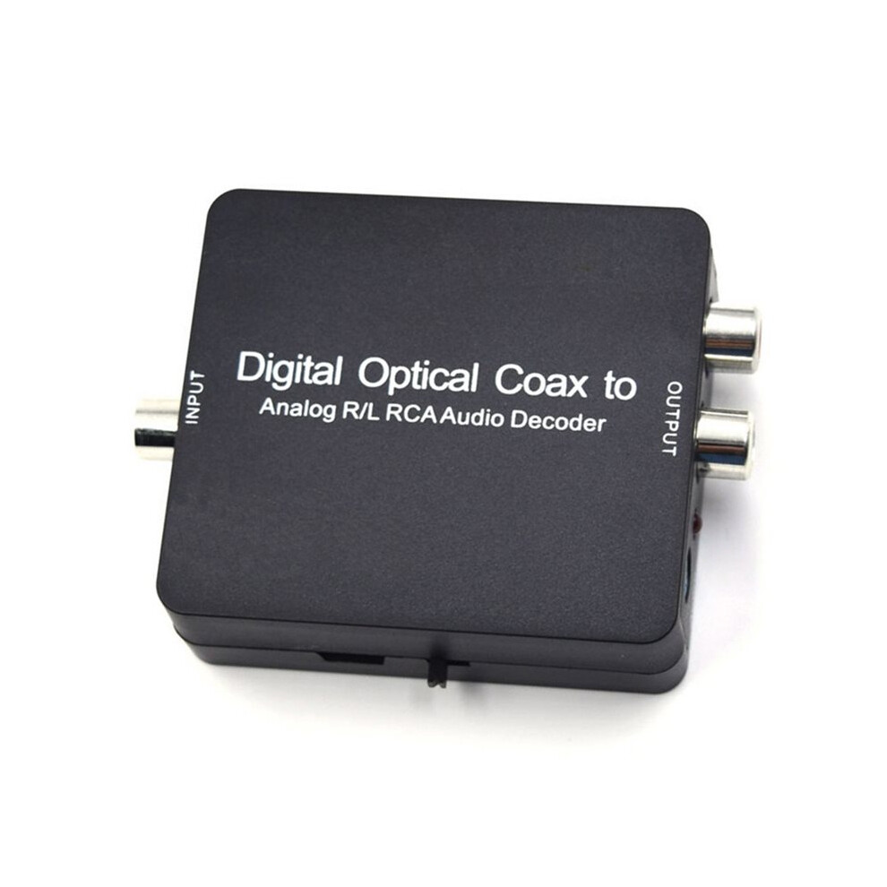 Pcm Dac Digital To Analog Audio Converter Coaxial Optical Toslink To Rca L/R Adapter With 192Khz Spdif Input For Tv Ps5 4713344591634