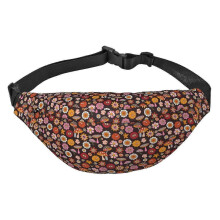 Maple Leaves Print Fanny Pack, Waist Bag Hip Pack for Travel Hiking Running Outdoor Sports-70sgroovyhippieretro Sb2892