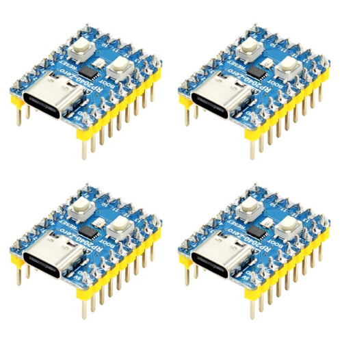 4pcs RP2040-Zero RP2040 for Raspberry Pi Microcontroller  Development Board Module Dual-Core M0+ Processor Weld