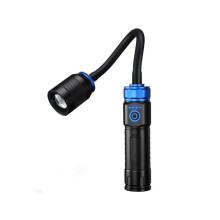 LED-Taschenlampe, 360 drehbar, aus Aluminiumlegierung, wiederaufladbar, mit Magnetfuß, für Camping