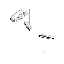 Linker Nebelscheinwerfer mit Tagfahrlicht 266005986R für Fluence-Modus