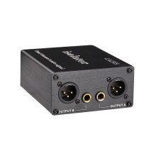 LA2XS Audio-Isolator-Rauschunterdrückungsfilter eliminiert Stromrauschen Zweikanal-6,5-mm-XLR-Mixer-