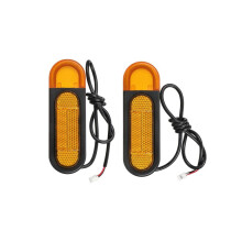 LED-Rückblinker mit reflektierendem Band und Nachtreflektor für Smartgyro Elektroroller – Rücklicht-