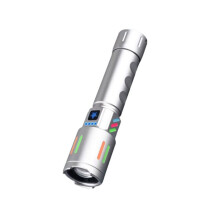 Wiederaufladbare LED-Taschenlampe aus Aluminiumlegierung für den Außenbereich – multifunktional, ein