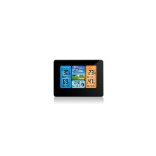 LCD-Wetterstation mit Funkfunktion für drinnen und draußen, USB-Anschluss, digitale Wettervorhersage