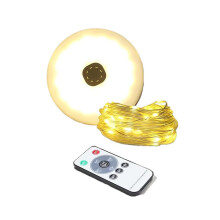 Wiederaufladbare LED-Campingleuchte, 10 Meter lange, wiederverwendbare Lichterkette, wasserdicht, fü