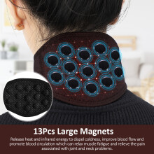 (13pcs, Medium) 13pcs Self Heating Tourmaline Neck Support Brace Belt Infrared Magnet Therapy Reusable Neck Protector Relieve Pain Health Care