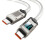 2m Type C to Type C Cable 100W Display Mechanical Data Cable Fast Charging USB C to USB C Cable for  for  B 1