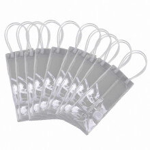 Portable Wine Cooler Bag - Pack of 10, Durable PVC Ice Bags for Wine and Champagne Bottles