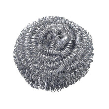 Stainless Steel Scourer, Kitchen Cleaning Ball, Metal Scrubber Brush Steel Wool for Dishes, Pots, Pans, And Ovens1set4pcssilver -e