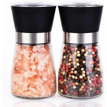Salt and Pepper Grinder Shakers Set Spice Mill Refillable Grinders (2.5 inches x