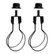 Lamp Shade Harp Holder Adapter,Includes Finial and Lampshades Levellers to Keep Lamp Shade Hardware in Place 2 Pack