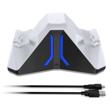 DOBE Dual Charging Station TP5-0563S for PS5 Controller with LED Indicators,Type-C Port,Wireless Fast Dock,Accessories