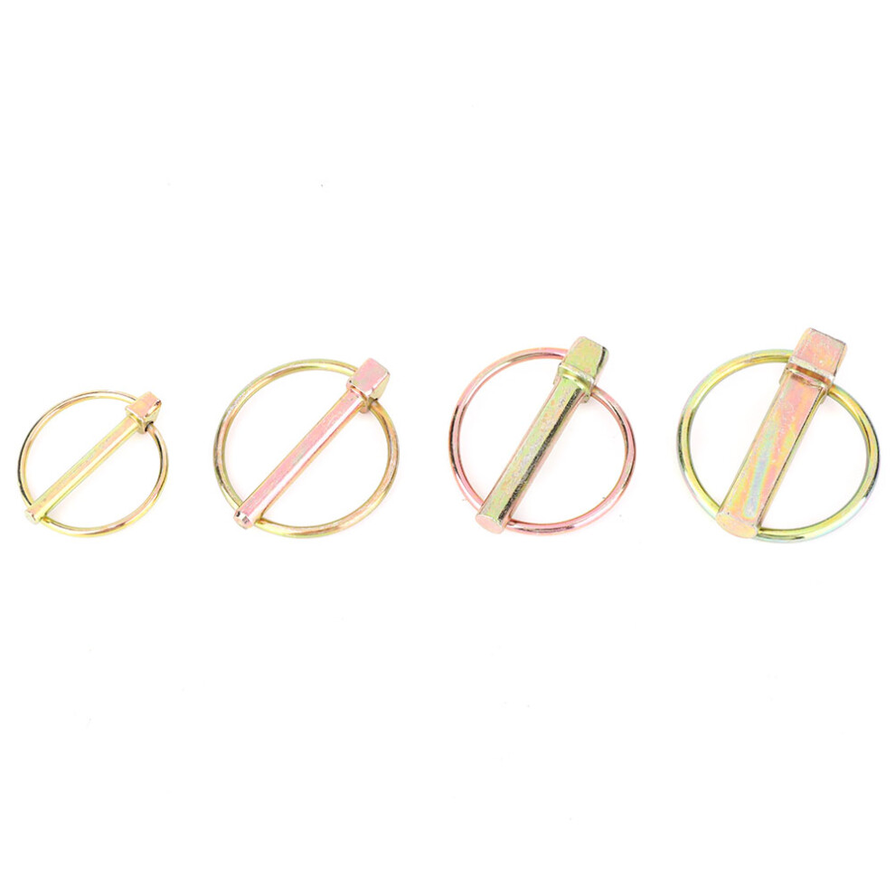 65Mn Spring Steel Lynch Pin Pack, 50Pcs Yellow