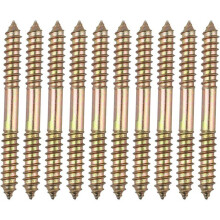 10 Piece Furniture Fixing Bolts, M8 x 80 mm Double Ended Wood Connector Bolts for Timber Joinery