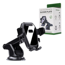 360 Degree Adjustable Suction Phone Holder with Extended Arm and Telescopic Angle for Car and Desk