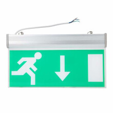 LED Exit Sign, Acrylic Emergency Evacuation Indicator Light, Ceiling Mounted Safety Sign for Commercial Buildings