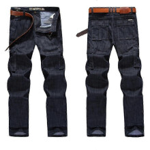 (44, black) Cargo Jeans Men Big Size 29-44 Casual Military Multi-pocket Jeans Male Clothes 2024 New High Quality
