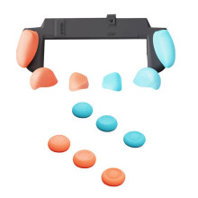 For Switch2 Case Plastic Grip Protective Shell+Joystick Caps Kit for Switch2 NS2 Dust-Proof Cover Grip Case A