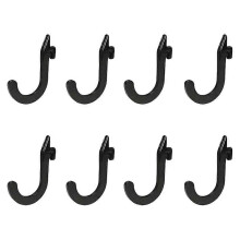 8PCS Squat Rack Accessories Hook Holder,Power Rack Attachments Hooks,DIY Storage Hook for Resistance Bands Barbell