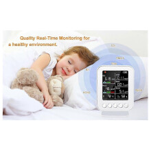 Air Quality Meter PM2.5 PM10 Carbonic Oxide Carbon Dioxide TVOC HCHO Tester TFT Carbon Dioxide Detector