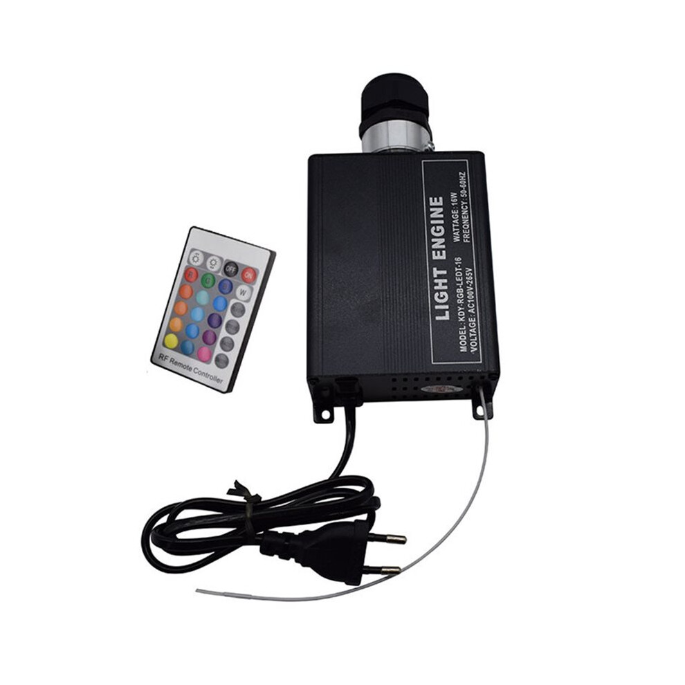 Led Engine 16W Rgb Led Fiber Optic With 24Key Rf Remote Control For Home Roof Starry Sky Eu Plug Light 6032697209279