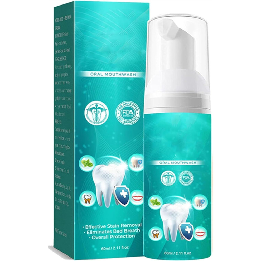 Gogerstar Teeth Whitening Mouthwash,Teeth Total Care Mouthwash, Helps With Fresh Breath, Teeth & Gum Health & More, Deep Cleaning Of Teeth, 60Ml