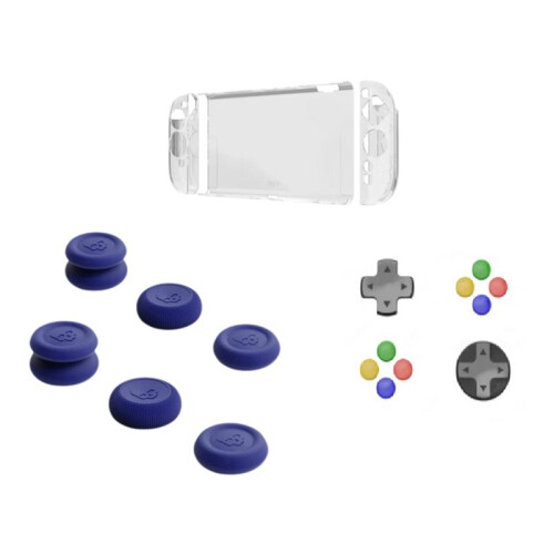 For  2 Protective Case+D-Pad Button Cap Kit+Joystick Cap Split Anti-Fall Anti-Scratch Protective Case for Switch2