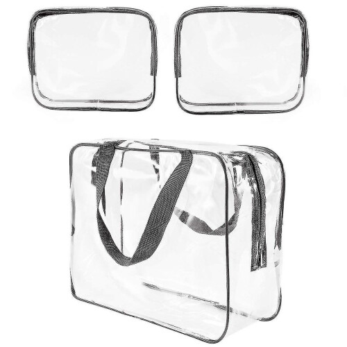 3pcs Clear Cosmetic Bag