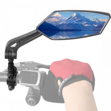 Espelho retrovisor direito para bicicleta, espelho para guidão de patinete elétrico, espelho HD universal ajustável em 360 graus