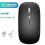 Mouse wireless Bluetooth, silenzioso, ricaricabile, ergonomico, nero, per laptop e computer desktop. 1