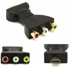 Adattatore convertitore audio/video composito da HDMI maschio a 3 RCA femmina per TV