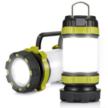 Lanterna de acampamento recarregável, lanterna de 3000 lúmens com 6 modos de iluminação, bateria externa de 5000 mAh, resistente à água IPX4.